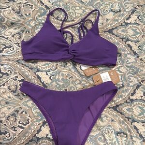 Purple Women's Berlook Bikini bathing suit small/xs